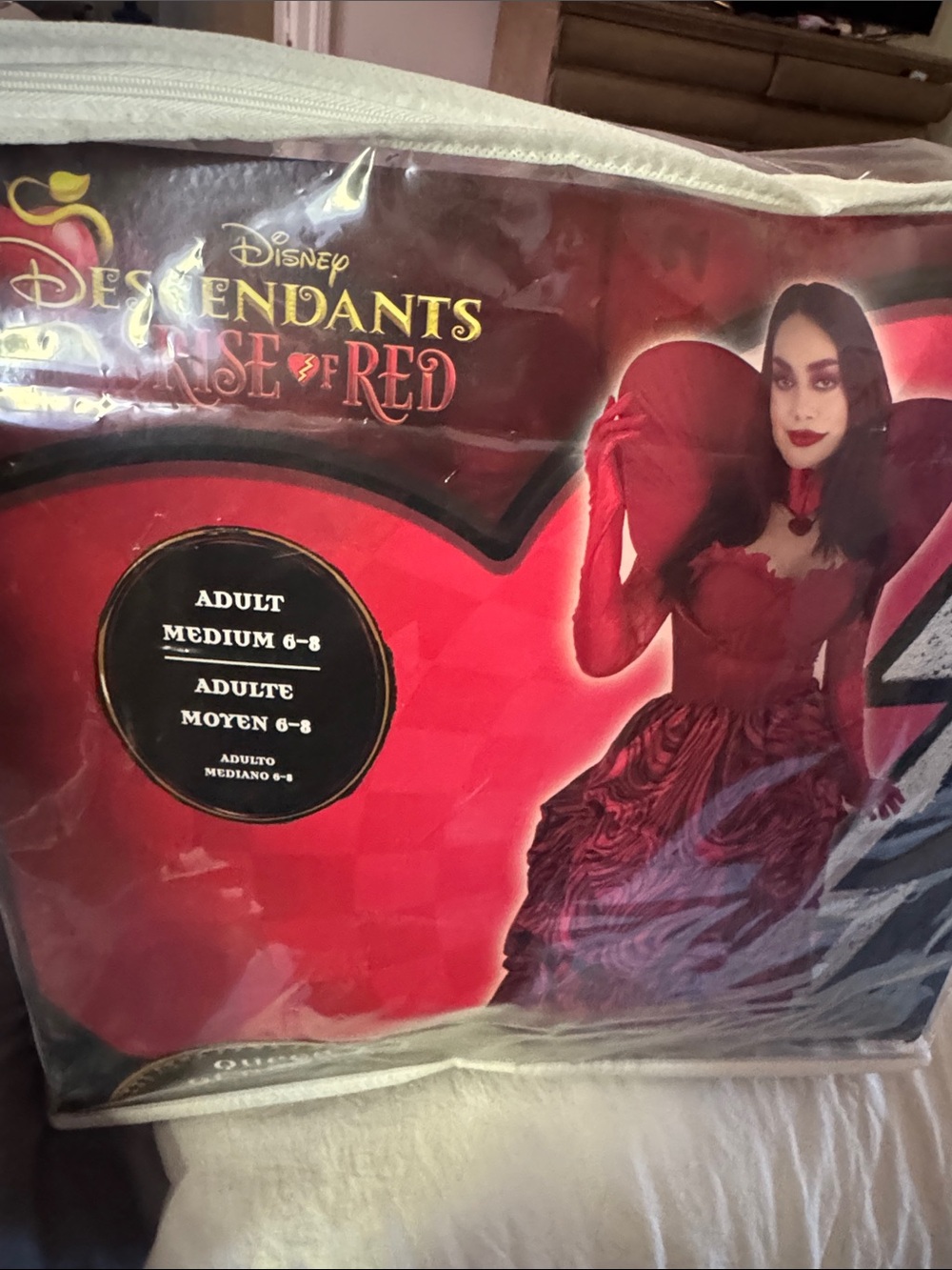 Queen of Hearts adult Descendants Rise of Red costume Medium